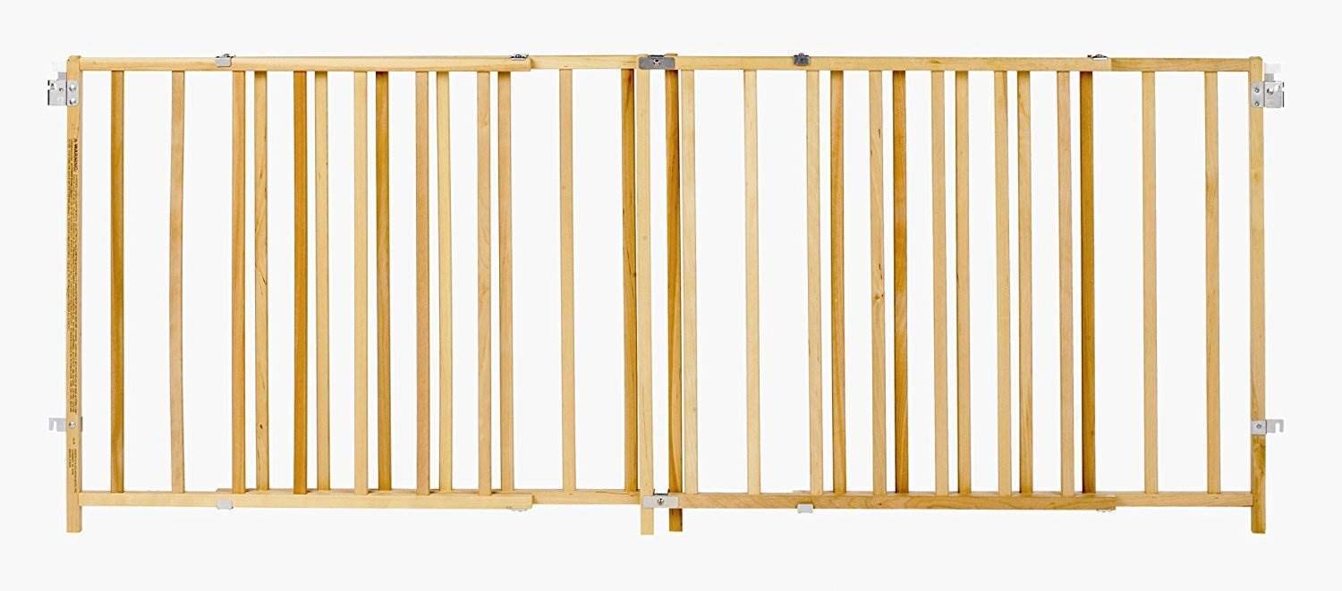 North States Extra Wide Swing Wooden Gate - Secure Wide Openings, USA-Made