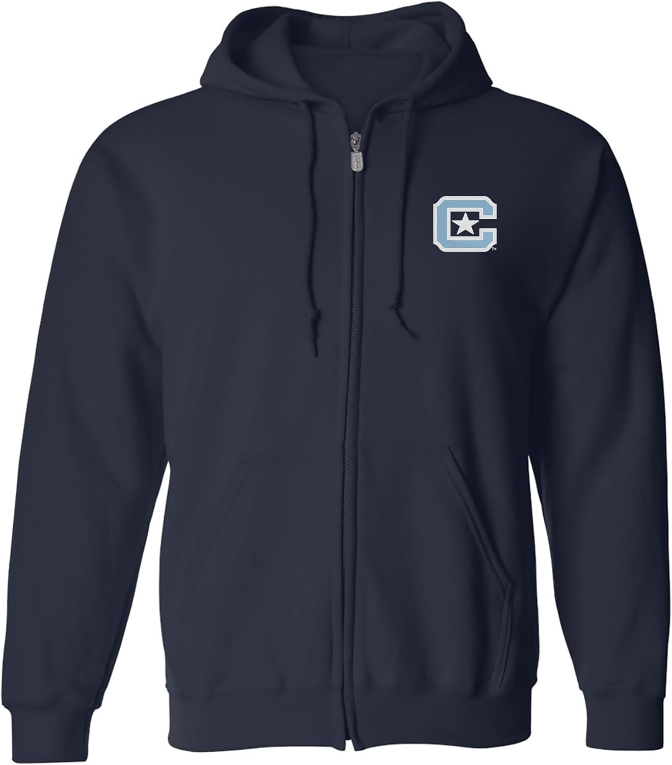 NCAA Primary Logo Full Zip Hoodie for The Citadel Fans