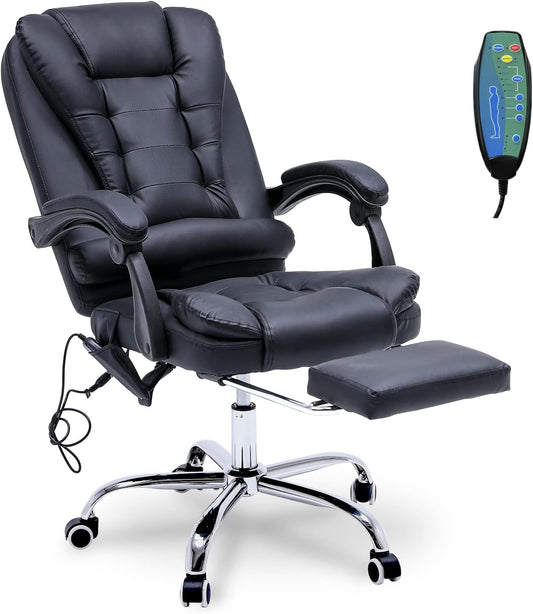 Massage Reclining Office Chair: Ultimate Comfort & Luxury
