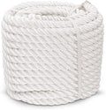 Nylon Twisted Rope 3/4 in x 50 ft - Durable Low-Stretch Pull Cord