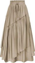 Scarlet Darkness Long Skirts for Women - Renaissance Pirate Maxi Skirt