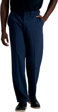 Haggar Men's Premium Comfort Classic Fit Flat Front Pant - Hidden adds