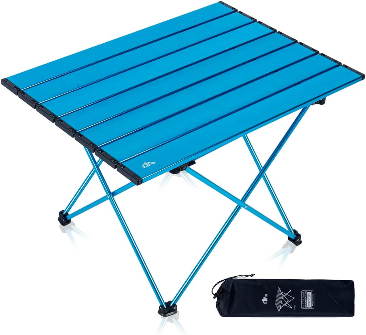 iClimb Ultralight Compact Camping Folding Table for Outdoor Use