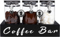3 x 54 oz Glass Coffee Bean Storage Container Set - Counter Friendly