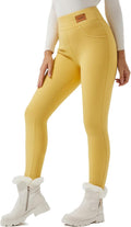 Women Winter Thick Fleece Lined Thermal Leggings - High Waist Warm
