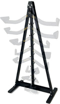 Lat Pull Down Bar Gym Accessory Rack - Heavy Duty A-Frame Storage
