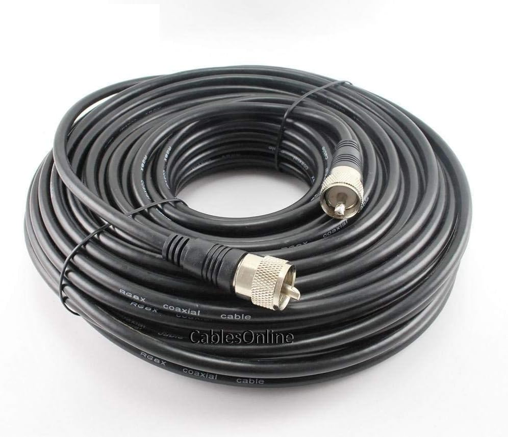 MPD Digital 100ft RG8x Coax UHF Male to Male Antenna Cable