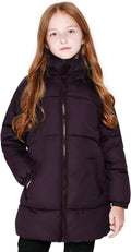 Girls Winter Coats Medium Length Warm Jacket - Cozy, Water-Resistant