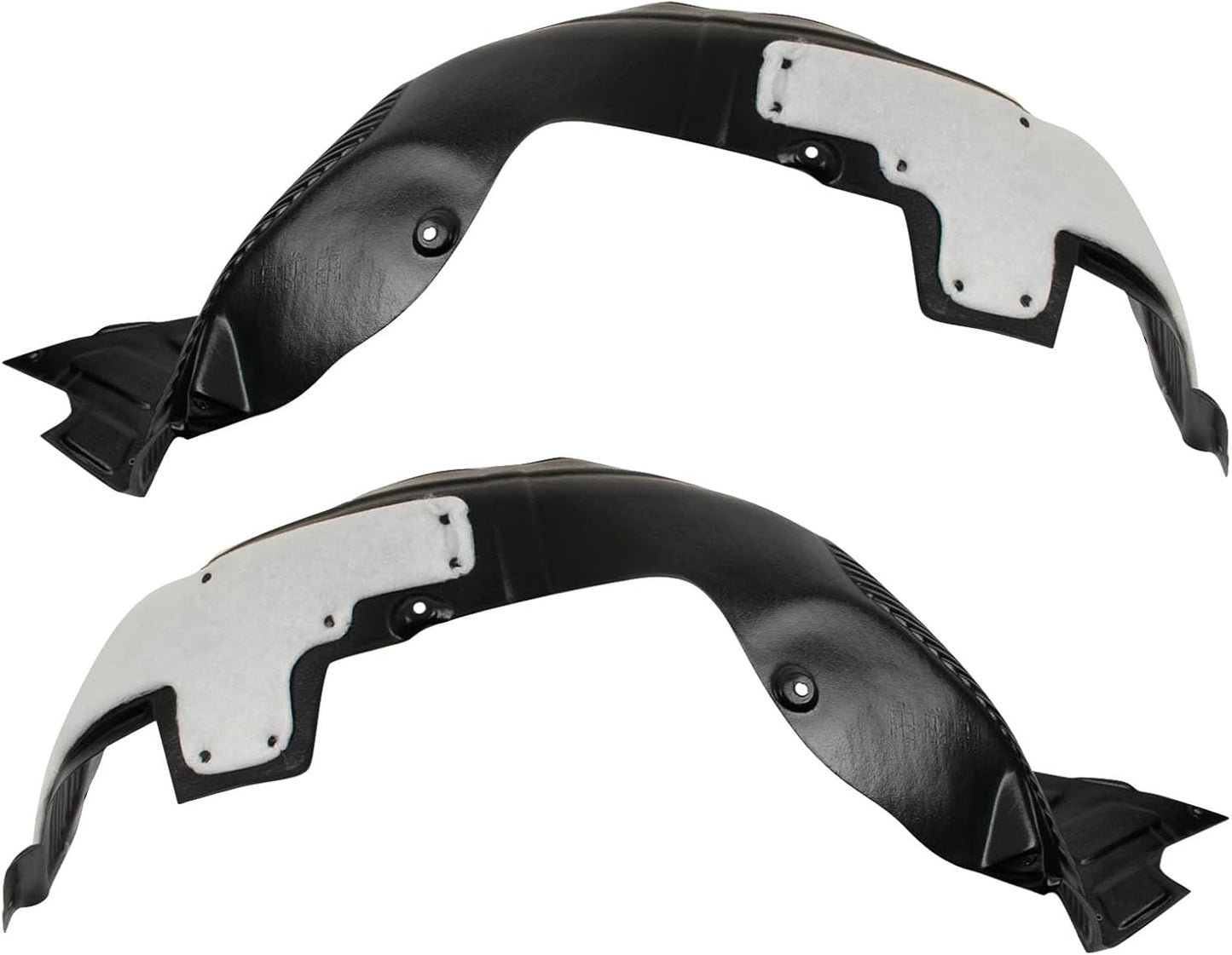 TRQ Front Inner Fender Liner Set for 2014-2016 Kia Forte