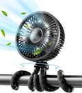 Gaiatop Baby Stroller Fan - Portable 4-Speed Oscillating Clip Fan