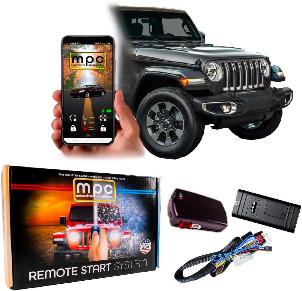 MPC Remote Start Kit for Jeep Wrangler 2007-2018 with App Control