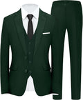 Men's Slim Fit 5-Piece Suit Set with Stretch - Tailored Two-Button tie