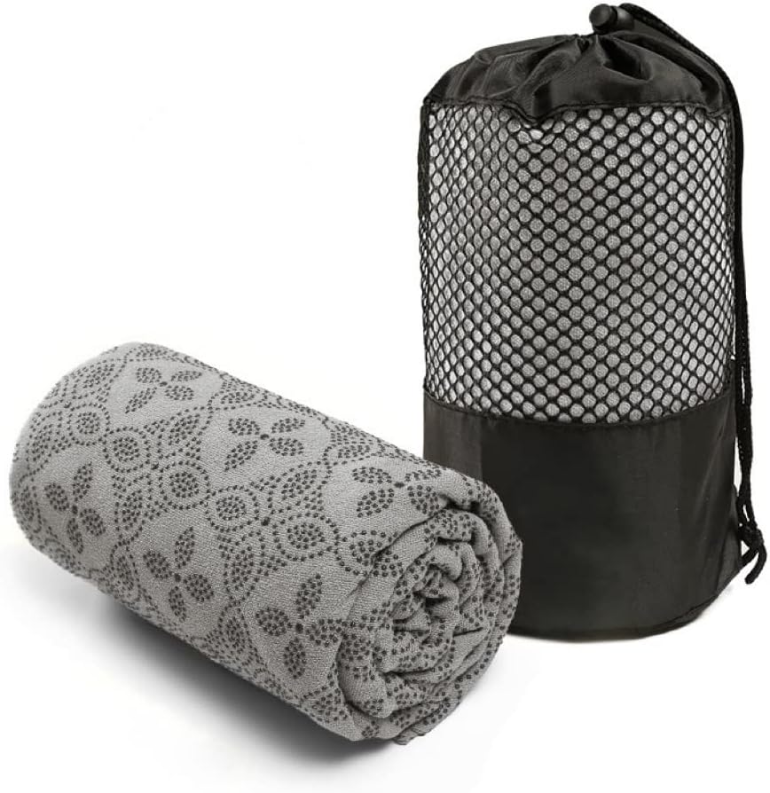 Sweat-absorbing Hot Yoga Towel with Clover Grip Dots - LULOSK
