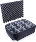 WSLHFEO Grey Padded Dividers for Pelican 1560 - Organized Camera
