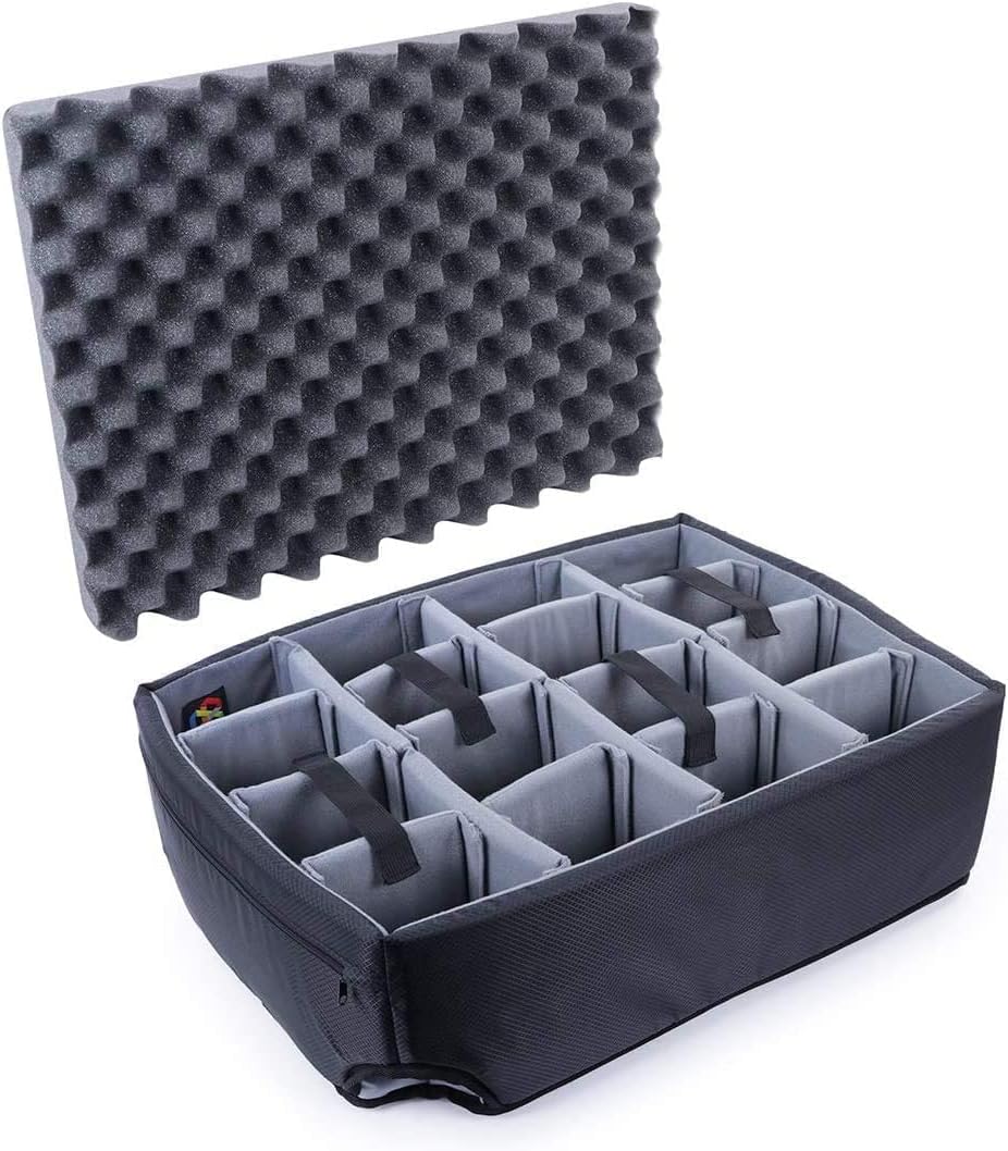 WSLHFEO Grey Padded Dividers for Pelican 1560 Case