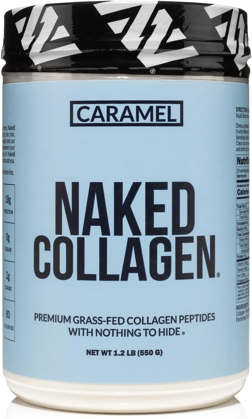 NAKED Caramel Collagen Peptides Protein Powder for Health