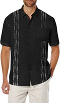 COOFANDY Men's Short Sleeve Linen Cuban Guayabera Shirt - Lightweight