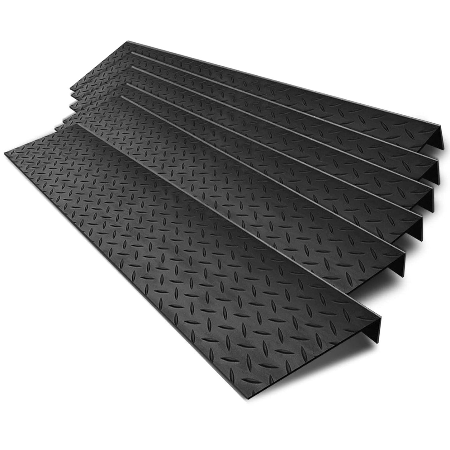 Spurtar Rubber Stair Treads Non-Slip 35in x 9.85in for Safety