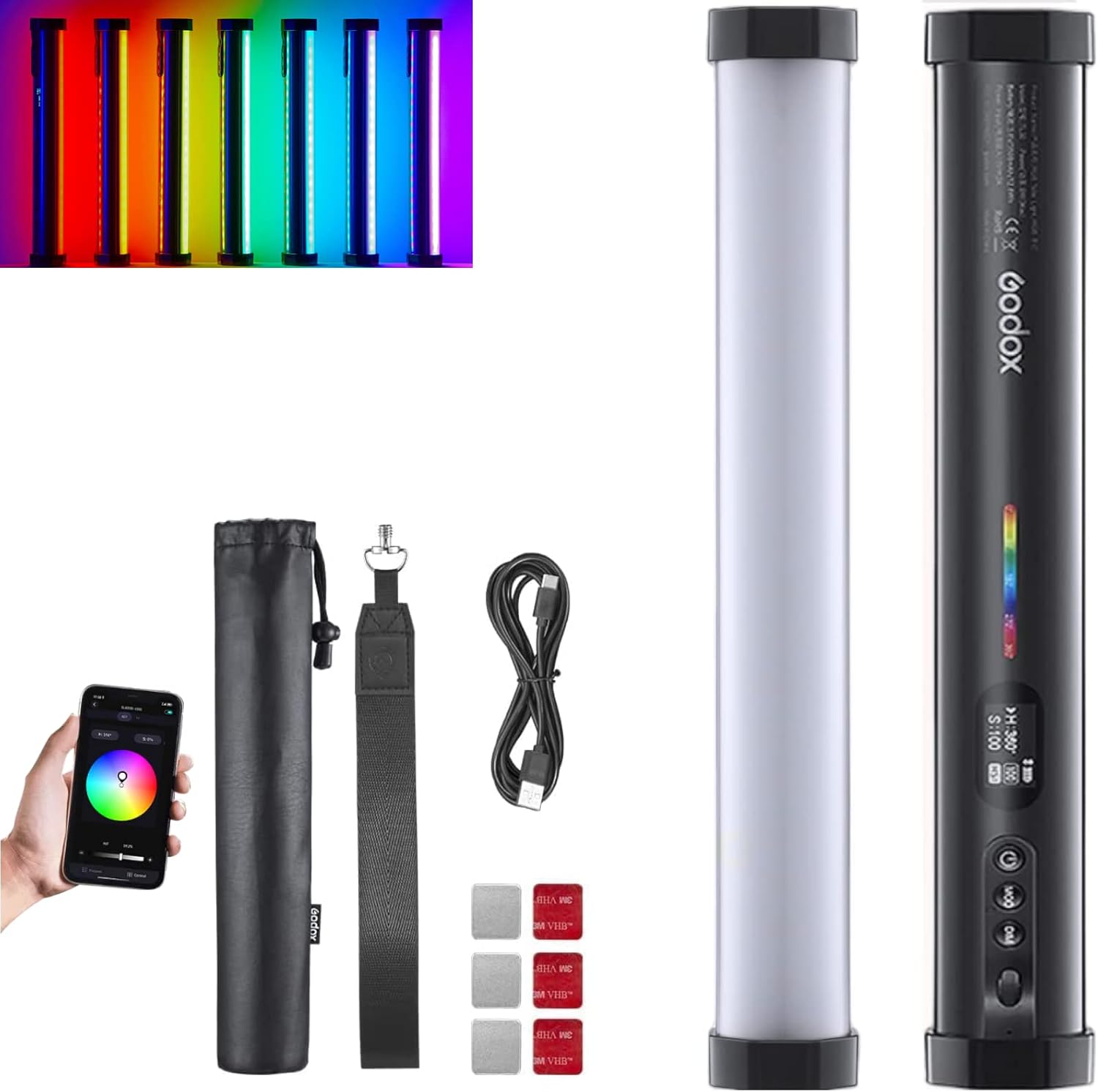 Godox TL30 RGB Tube Light - Portable LED Video Light Wand