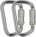 45KN Heavy Duty Auto Locking Carabiner - Large D Shape Twist Lock