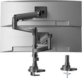 WALI Dual Monitor Arm for 17ft'-49ft' Curved Screens, Heavy Duty