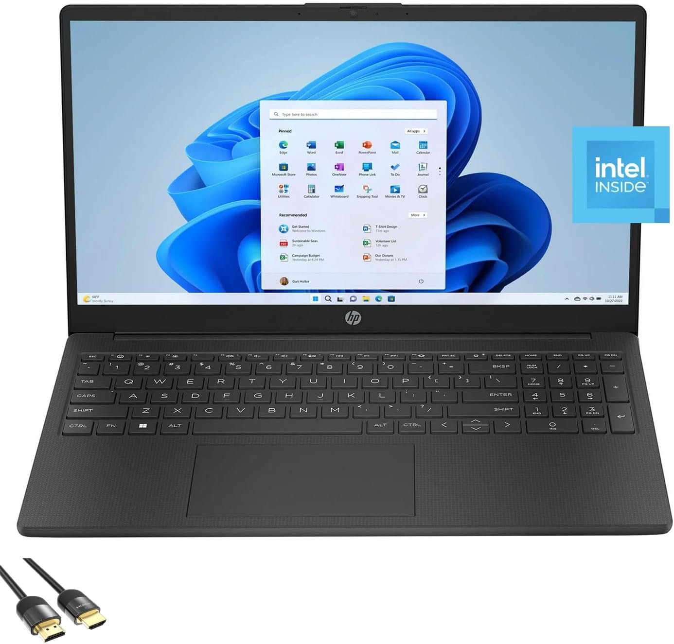 HP Laptop for Business & Students with 15.6 in Anti-Glare Display