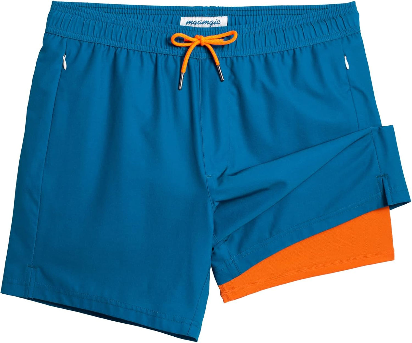 maamgic 5inch Mens Swimming Trunks with Compression Liner