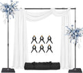 Heavy Backdrop Stand Kit 10x8 ft Adjustable Support System - Sturdy