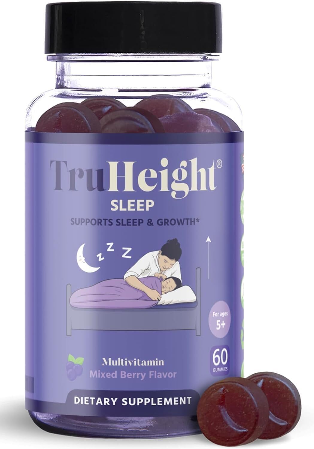 TruHeight Sleep Gummies for Kids & Teens - Natural Sleep Aid