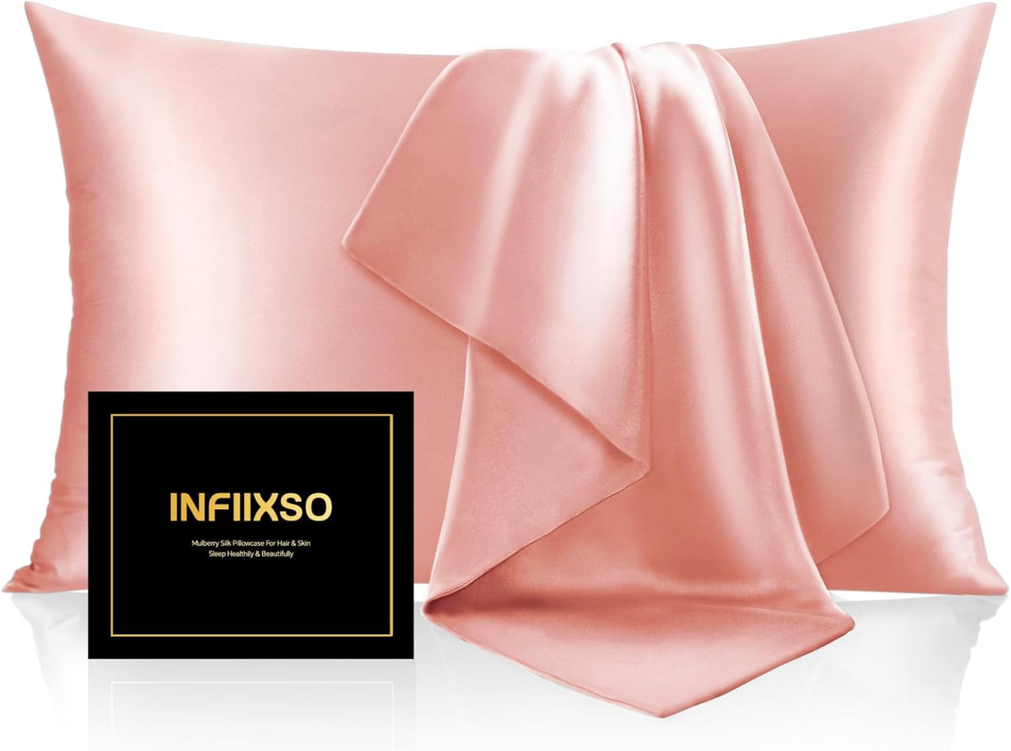INFIIXSO Mulberry Silk Pillow Cases for Hair and Skin Care