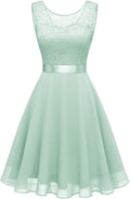 BeryLove Women's Short Homecoming Dress - Flowy Lace A-Line Formal