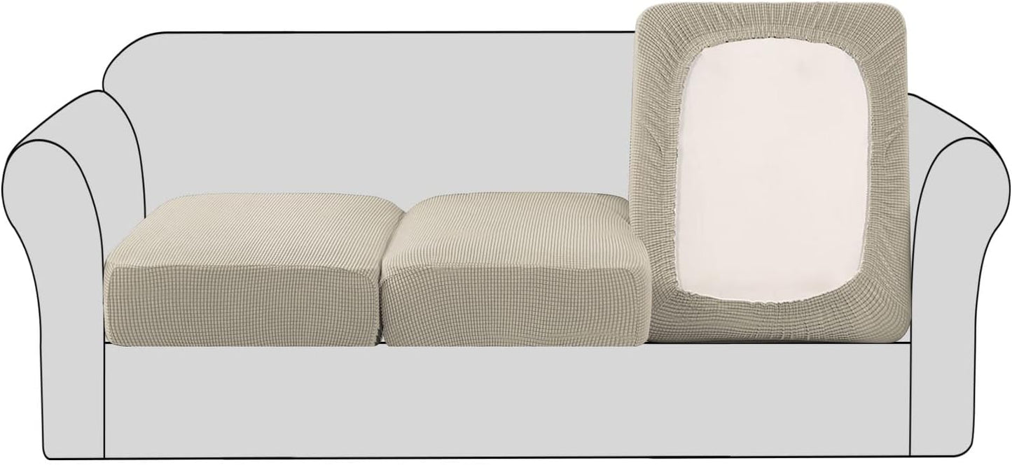 H.VERSAILTEX Super Stretch Couch Cushion Covers for Pets