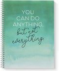 Softcover Not Everything 8.5in x 11in Motivational Spiral Notebook