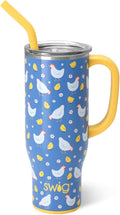 Swiglife 30oz Mega Mug Tumbler with Handle and Straw - Long