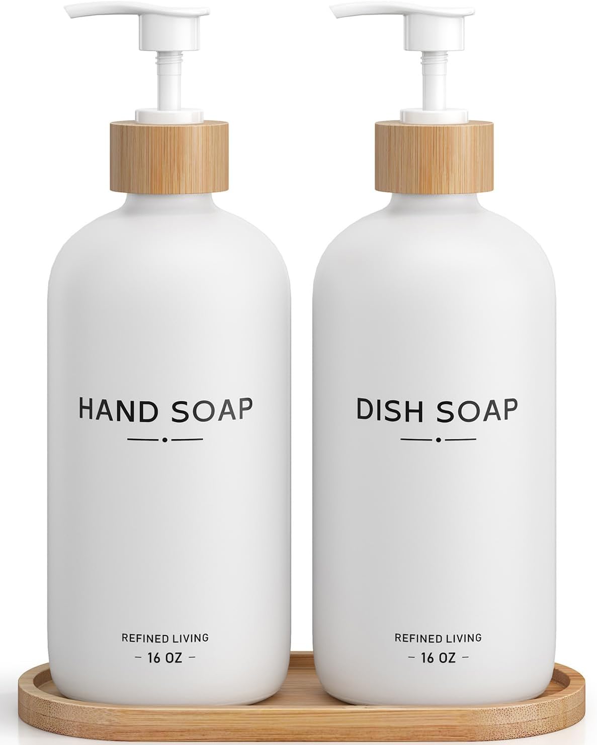 Elegant Hand and Dish Soap Dispenser Set for Any Decor