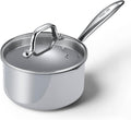 2 qt Nonstick Sauce Pan with Lid - Ceramic, Non Toxic, Oven Safe