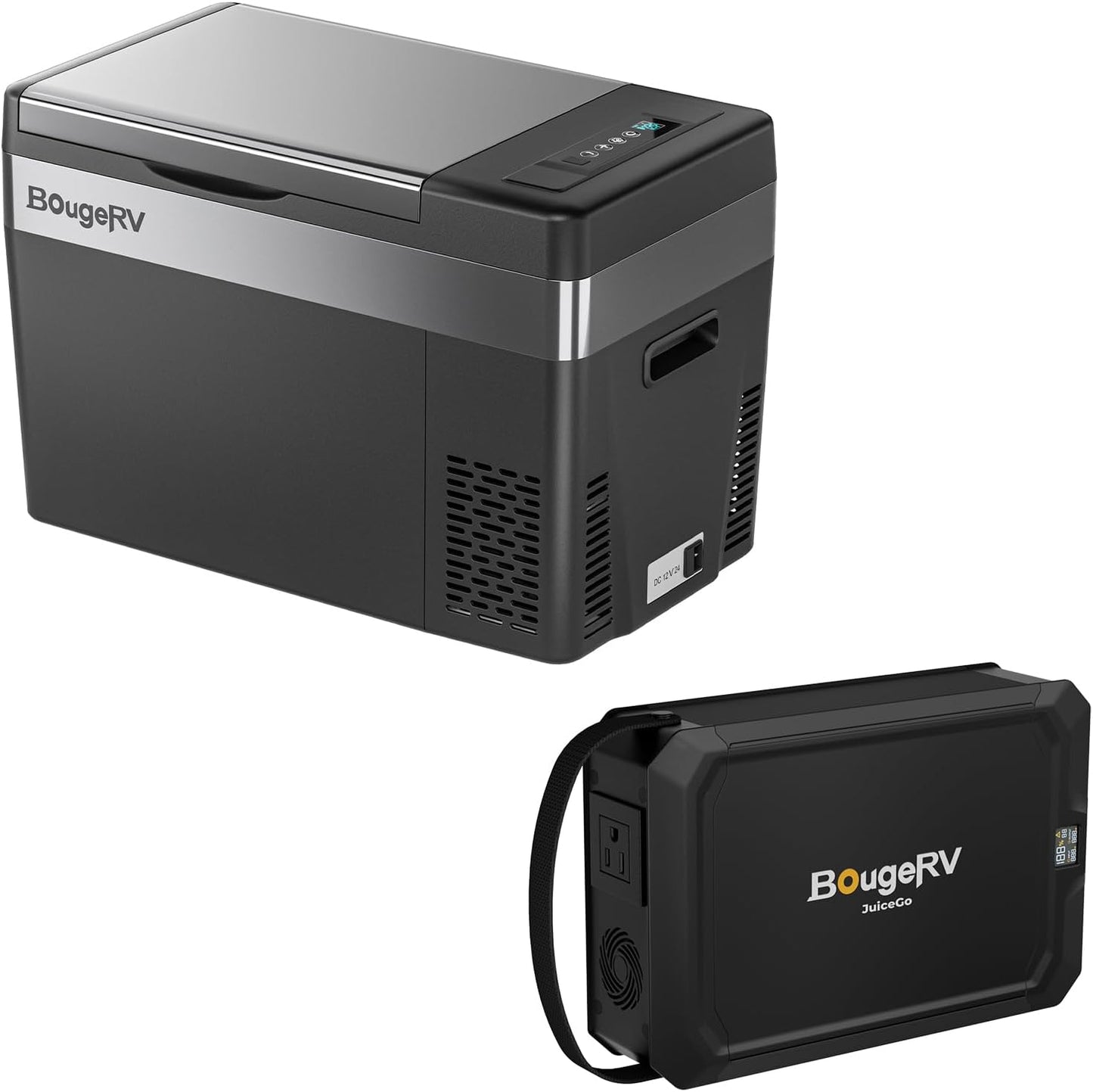 BougeRV 30QT Portable Fridge + JuiceGo Power Station Combo