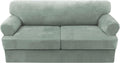 H.VERSAILTEX T Cushion Sofa Cover 3 Piece Slipcover - Sea Grass