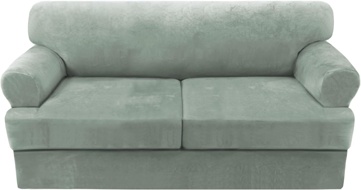 H.VERSAILTEX Sofa Cover 3 Piece T Cushion Loveseat Slipcovers