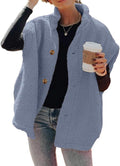 Womens Fuzzy Fleece Vest with High Collar - Oversized Warm Cozy