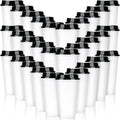 Reusable Coffee Cups 30 Pack 16 oz with Lids - Bulk Microwaveable