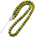Natural Citrine Beaded Choker - Genuine Yellow Crystal (Style 6WDN)
