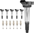 Set of 6 Ignition Coils and Iridium Spark Plugs for High Performance