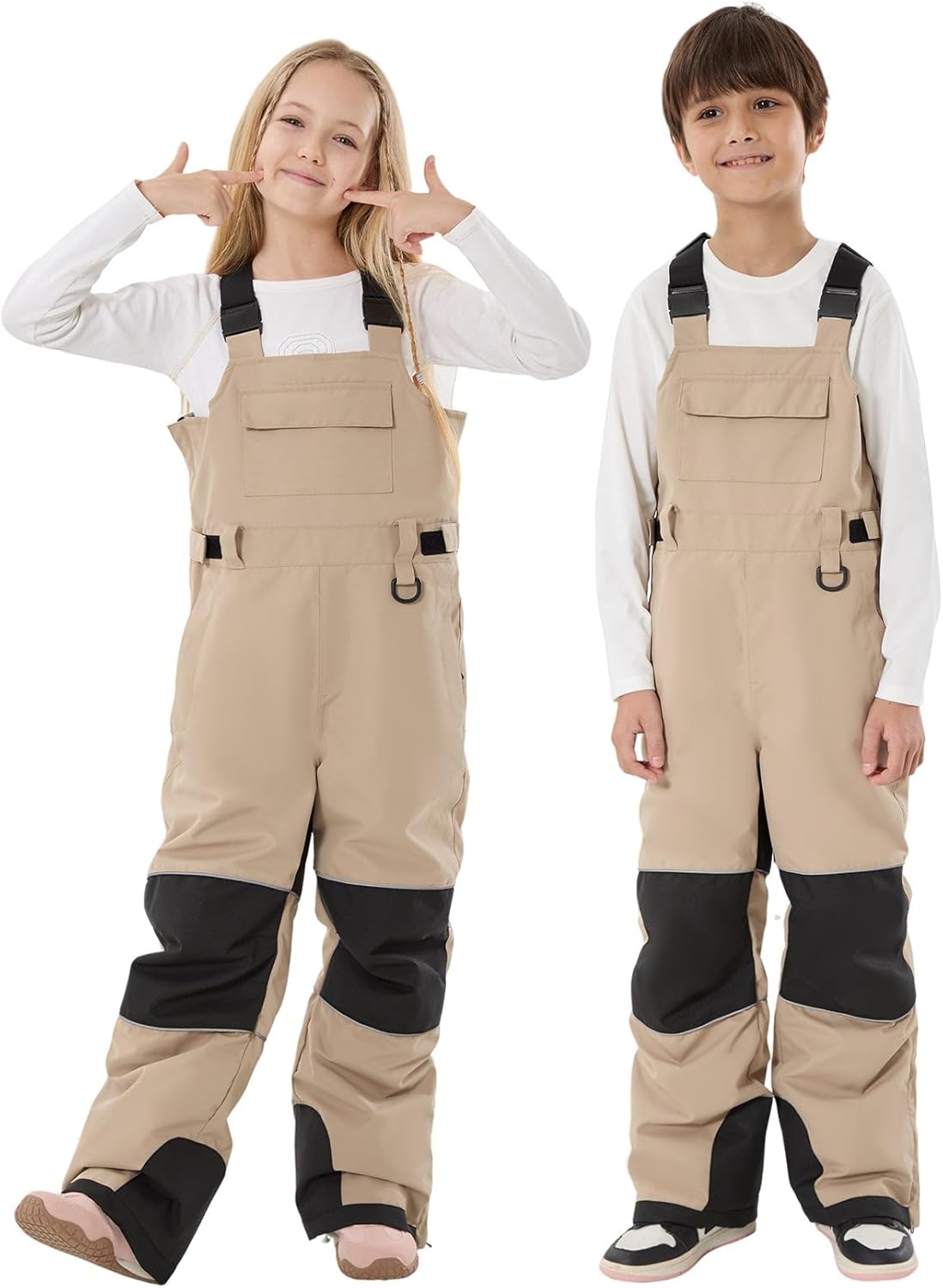 Kids Snow Bibs for Skiing and Snowboarding - Insulated & Waterproof