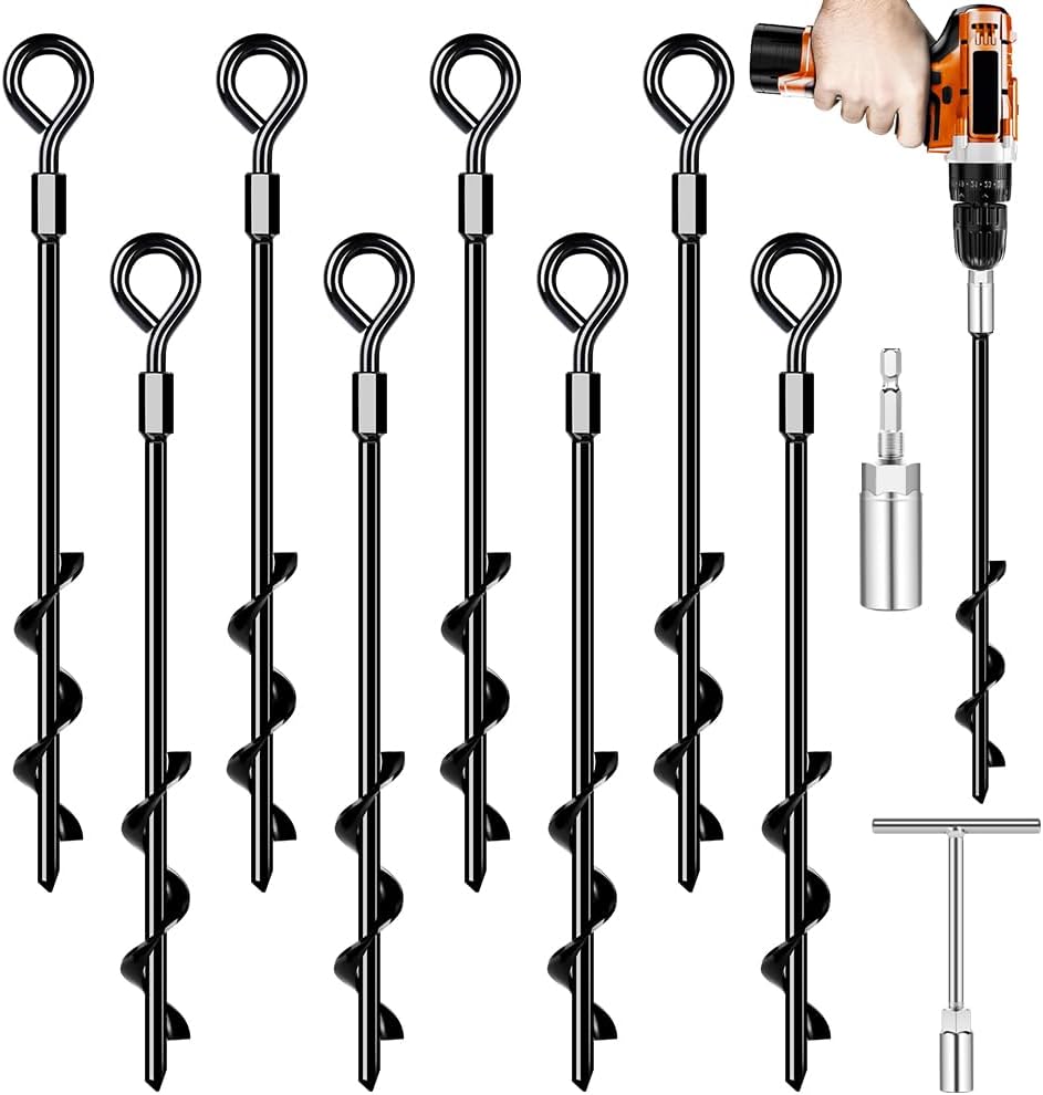 Heavy Duty Ground Anchors for Trampolines and Tents - 8 X 14
