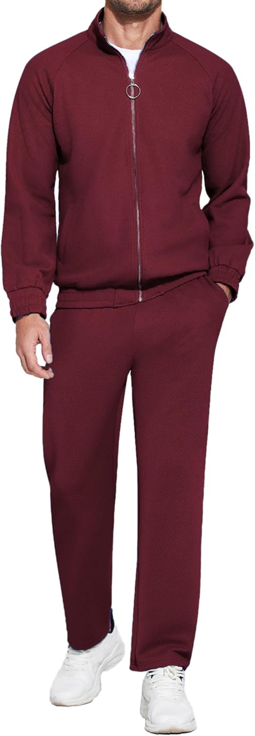 COOFANDY Mens 2 Piece Tracksuit for Casual and Athletic Wear