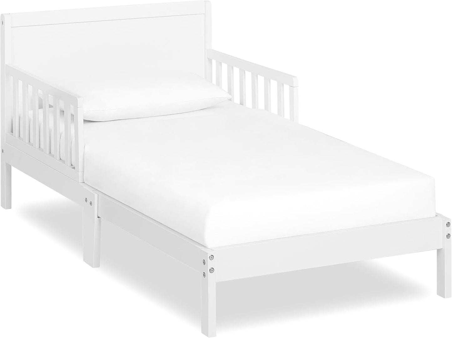 Dream On Me Brookside Wooden Toddler Bed for Safe Sleep