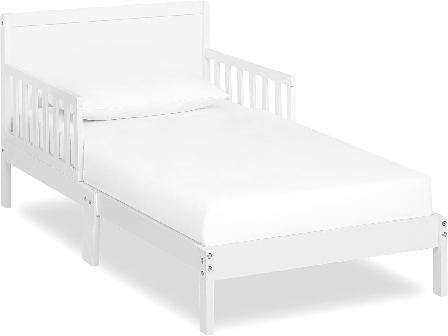 Dream On Me Brookside Wooden Toddler Bed for Safe Sleep