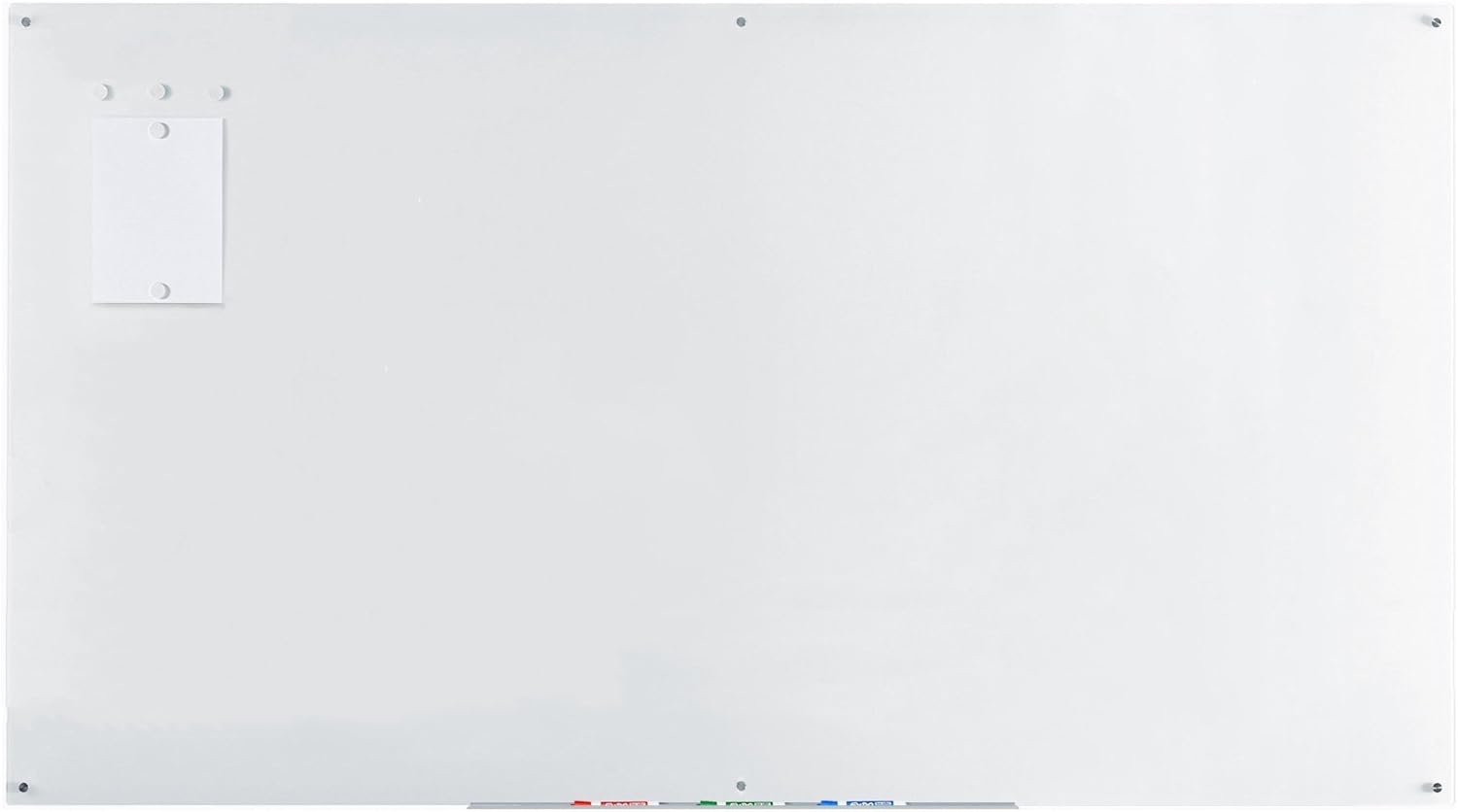 Magnetic White Glass Dry-Erase Board Set - 8ft x 4ft for Productivity