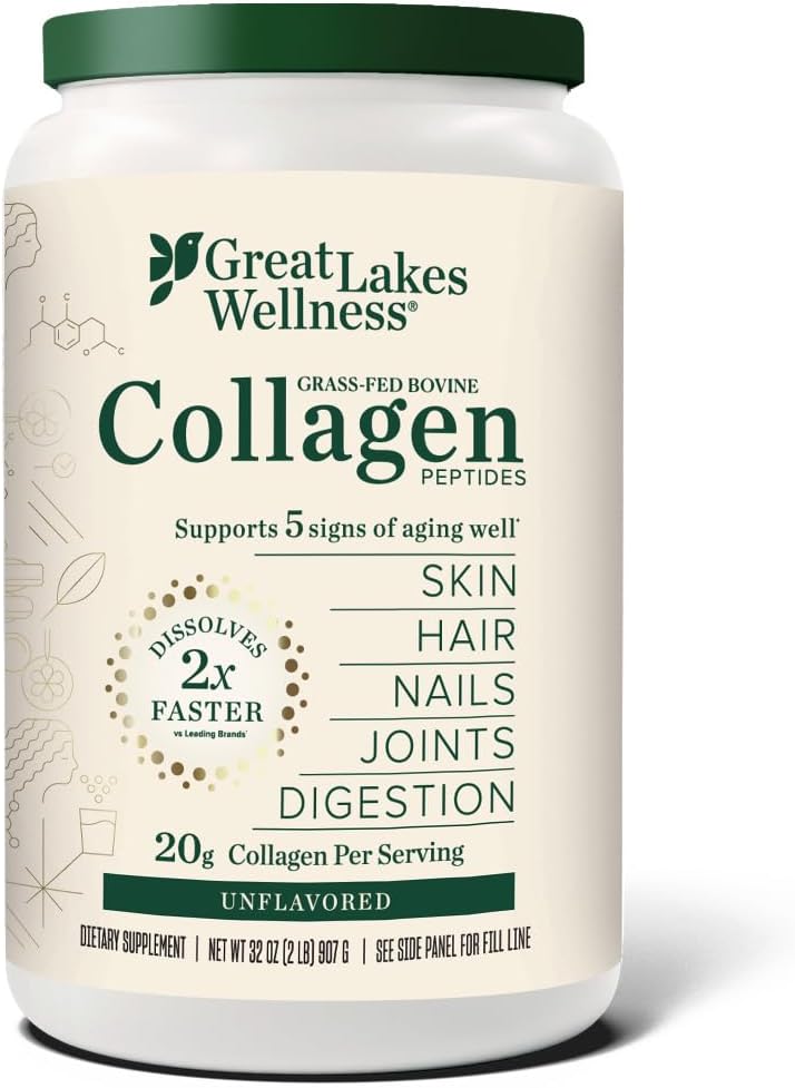 Great Lakes Wellness Bovine Collagen Peptides for Skin and Joints